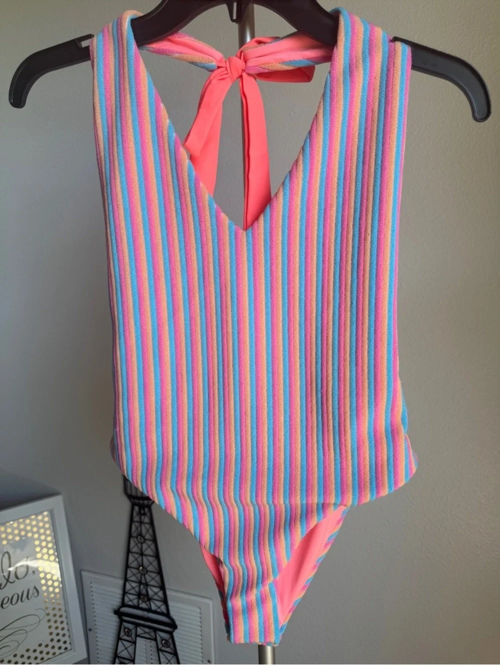 NWT Beach Riot Frida One Piece In Petal Stripes Sz XS